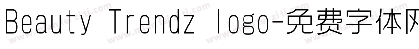Beauty Trendz logo字体转换